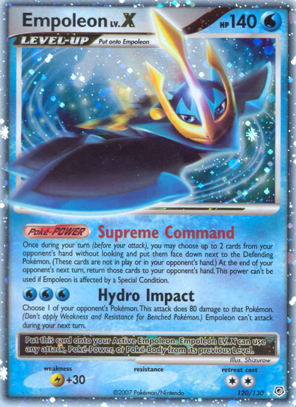 level x pokemon cards Pokmon Palkia LV.X Colorless Exercise (80) You may discard as many Energy cards as you like from your hand Infernape LV.X Price & Card