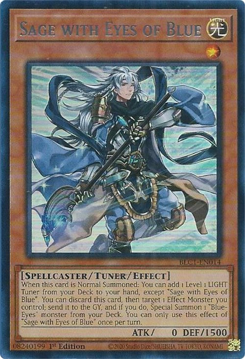 Sage with Eyes of Blue (Silver) [BLC1-EN014] Ultra Rare