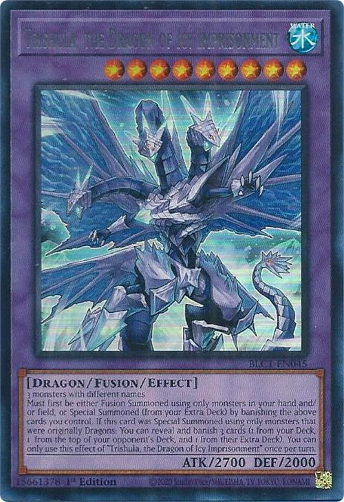 Trishula, the Dragon of Icy Imprisonment (Silver) [BLC1-EN045] Ultra Rare