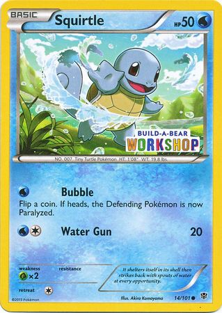 Squirtle (14/101) (Build A Bear Workshop Exclusive) [Black & White: Pl