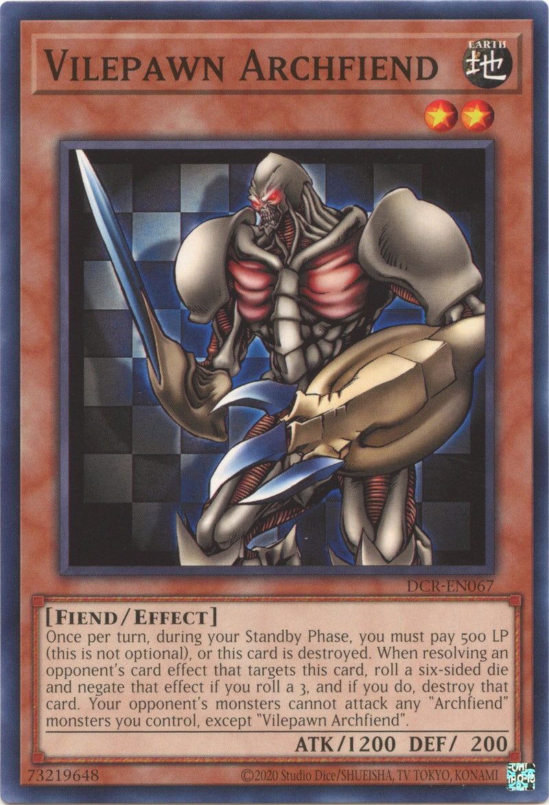 Vilepawn Archfiend (25th Anniversary) [DCR-EN067] Common