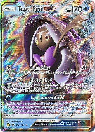 Tapu Fini GX (39/147) (Alternate card) (Jumbo Card) [Sun & Moon: Burni