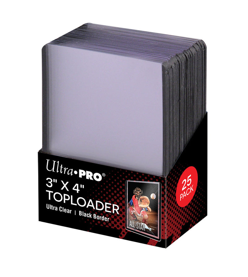 Ultra Pro 3" x 4" Toploader Ultra Clear - Black Border