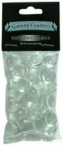 Arcane Tinmen Gaming Counters - Crystal Clear - 30pk