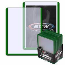 BCW Topload Card Holder 3x4 (25pk) - Green