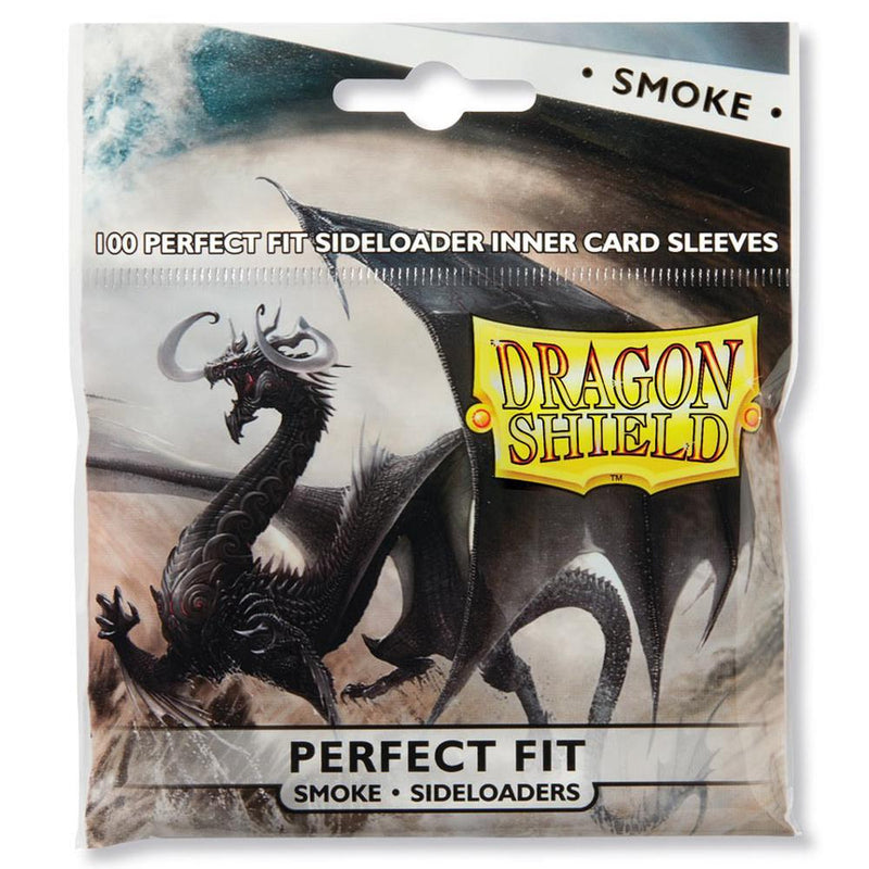 Dragon Shield Perfect Fit Sideloader Inner Card Sleeves - Smoke - 100ct