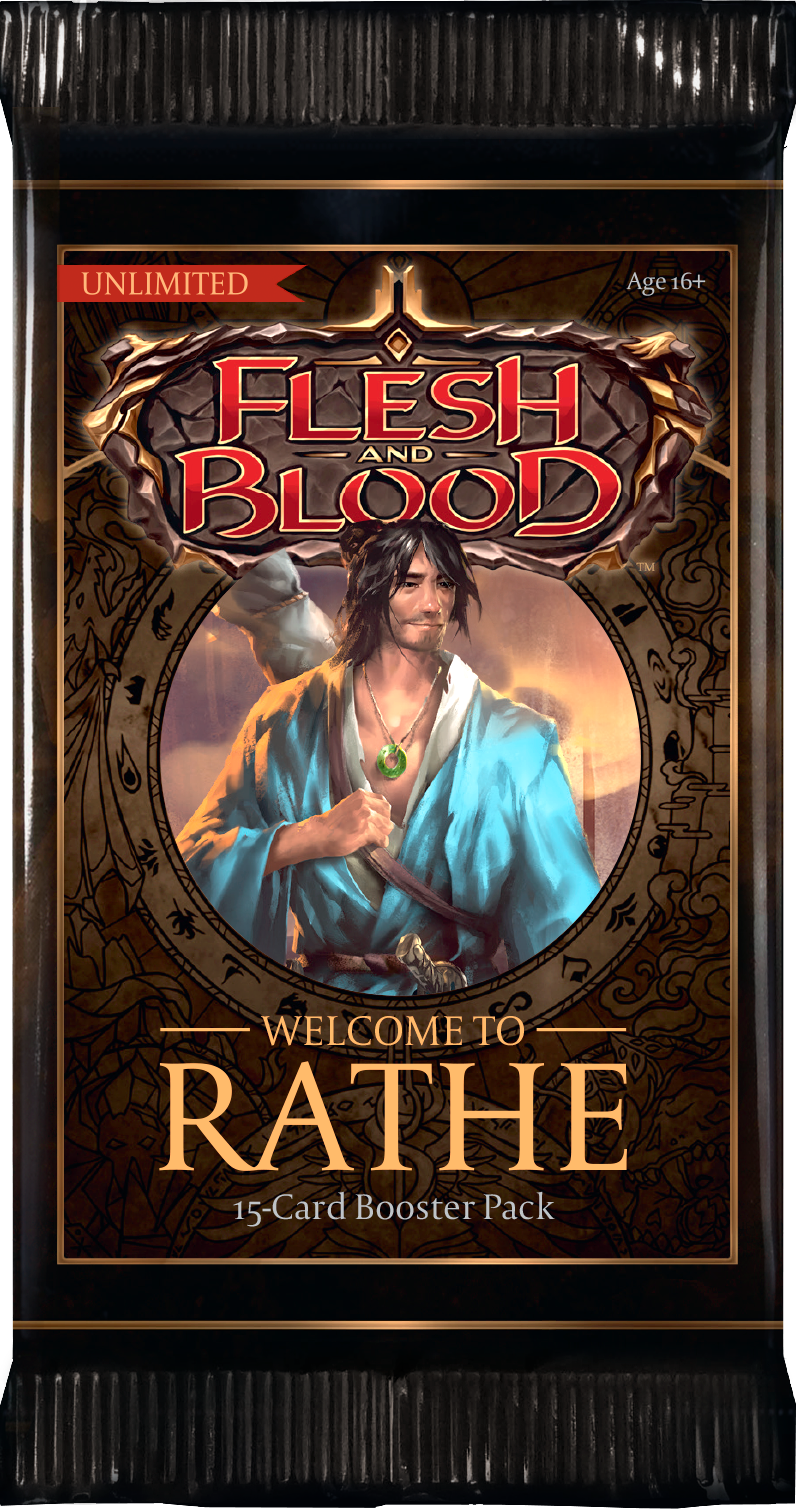Flesh and Blood Welcome to Rathe Unlimited Booster Pack Flesh and Blood Welcome to Rathe Unlimited Booster Pack