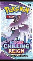Pokemon Sword and Shield Chilling Reign Three Booster Blister Pack