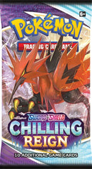 Pokemon Sword and Shield Chilling Reign Three Booster Blister Pack