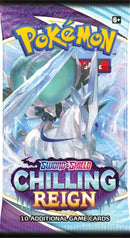 Pokemon Sword and Shield Chilling Reign Three Booster Blister Pack