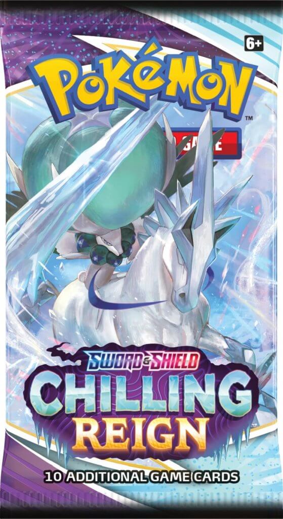 Pokemon Sword and Shield Chilling Reign Three Booster Blister Pack
