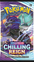 Pokemon Sword and Shield Chilling Reign Three Booster Blister Pack