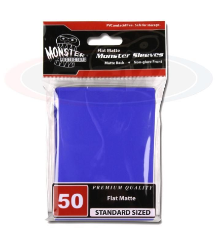 Monster Protectors Matte Sleeves - Large - Non Glare - Blue
