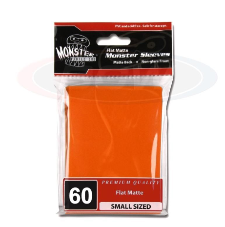 Monster Protectors Matte Sleeves - Small - Non Glare - Orange