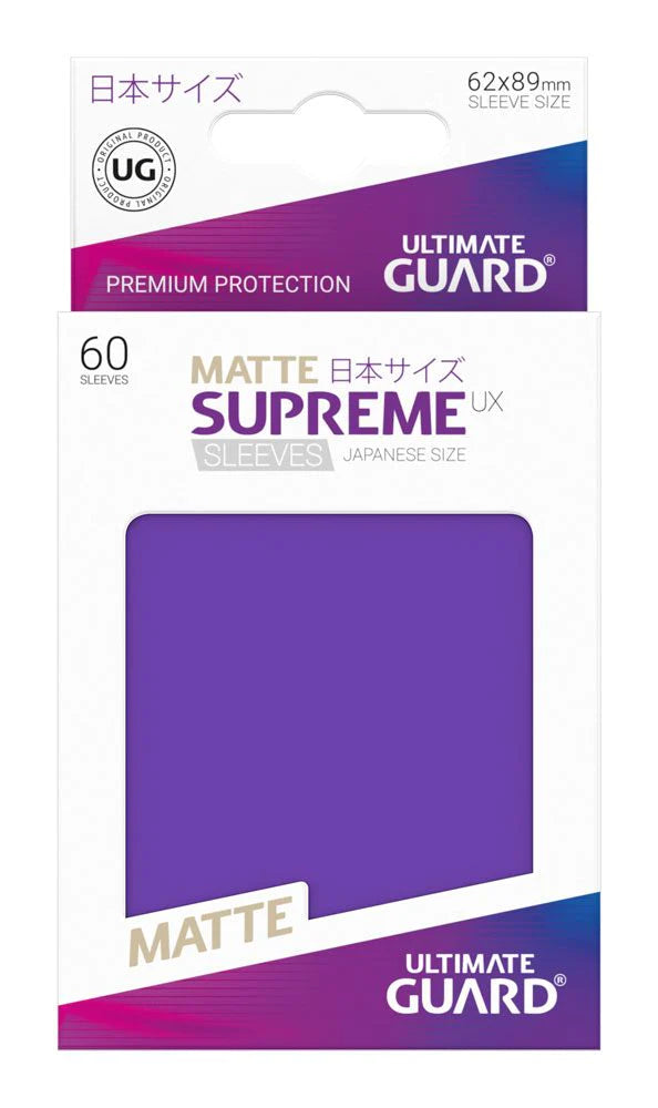Ultimate Guard Supreme UX Card Sleeves - Japanese Size Ultimate Guard Supreme UX Card Sleeves - Japanese Size