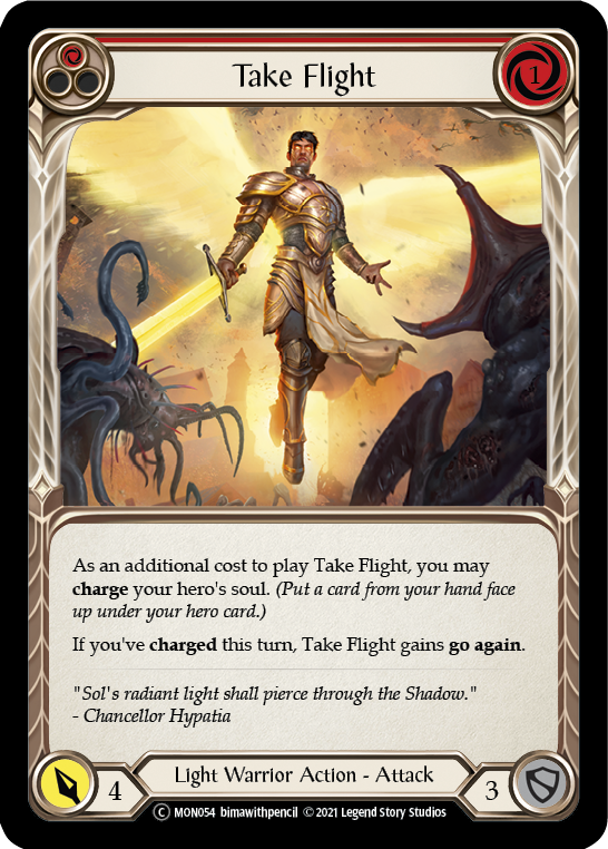 Take Flight (Red) [U-MON054-RF] (Monarch Unlimited)  Unlimited Rainbow Foil