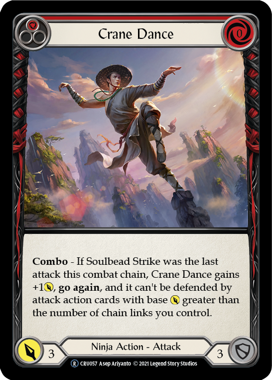 Crane Dance (Red) [U-CRU057] (Crucible of War Unlimited)  Unlimited Rainbow Foil