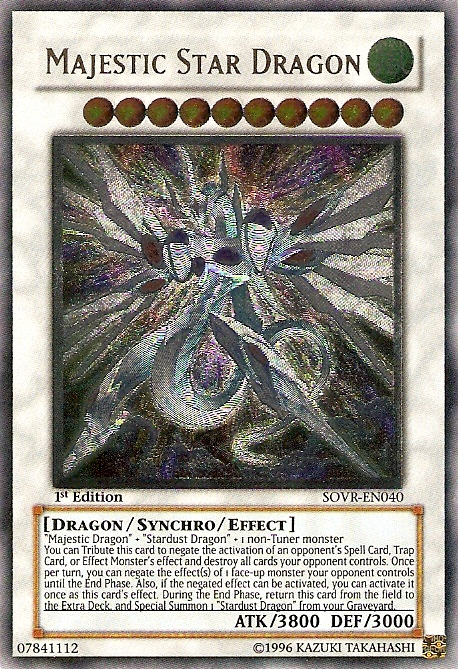 Majestic Star Dragon [SOVR-EN040] Ultimate Rare