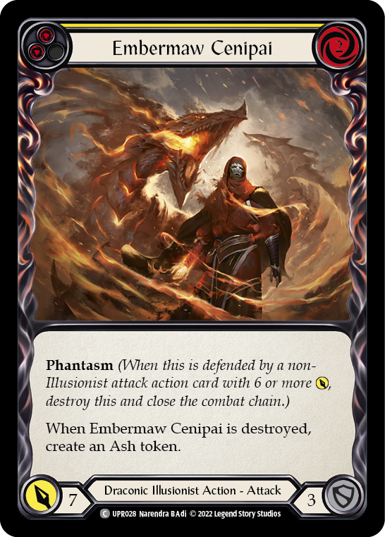 Embermaw Cenipai (Yellow) [UPR028] (Uprising)  Rainbow Foil