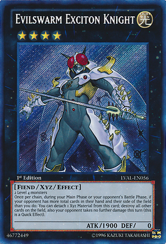 Evilswarm Exciton Knight [LVAL-EN056] Secret Rare