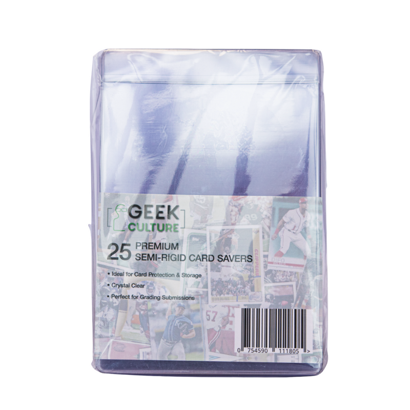 Geek Culture Premium Semi-Rigid Card Savers - 25ct